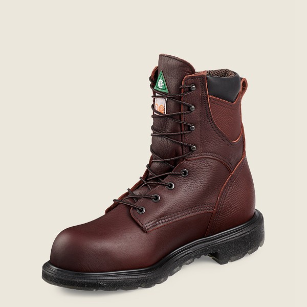 Red Wing Safety Boots Supersole® 2.0 - 8-inch Insulated Waterproof Csa Toe - Burgundy - Mens HVG0125